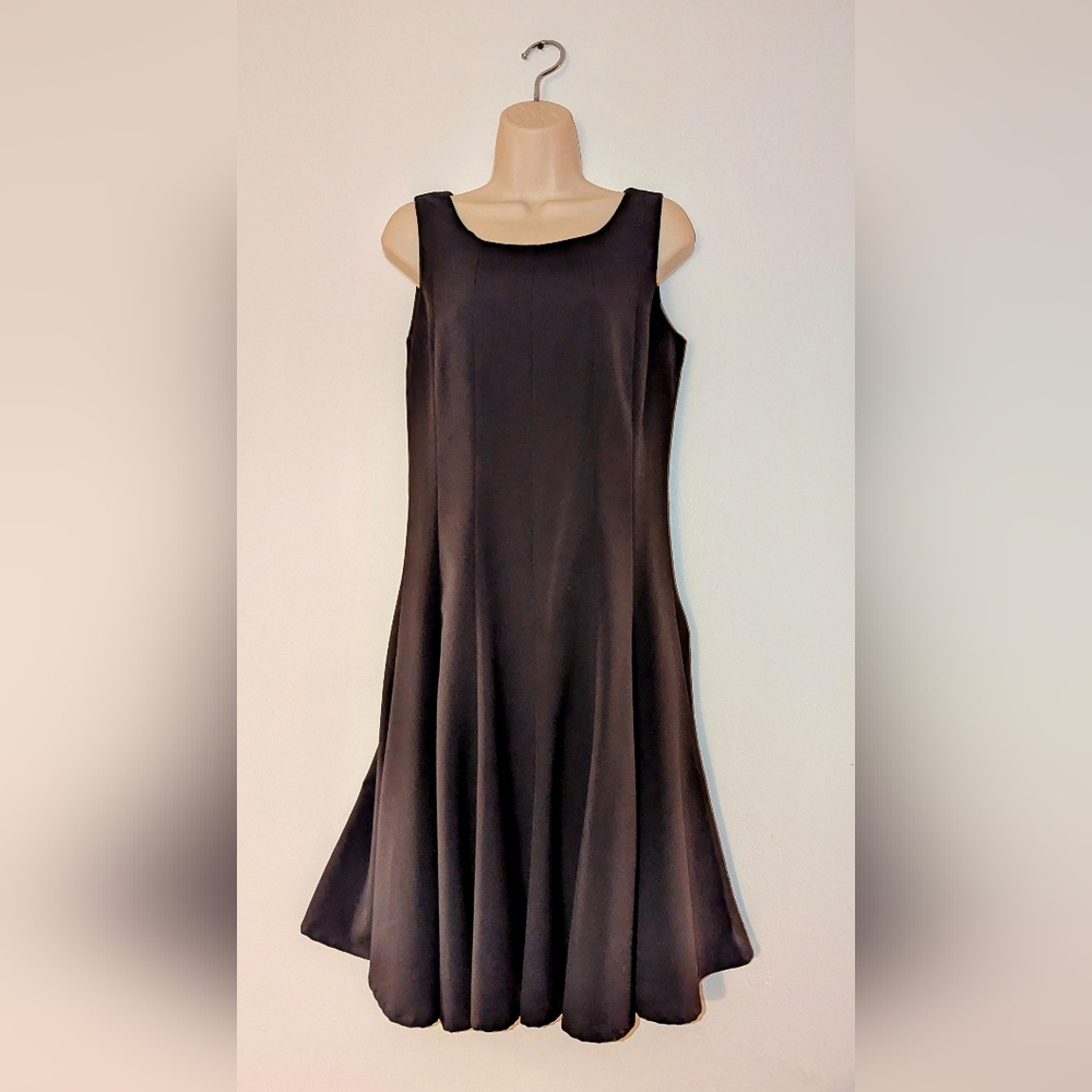 CHADWICKS Little Black dress - (drop plate skirt) size 8 - Excellent condition